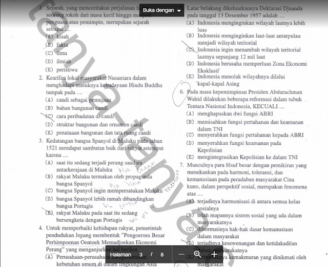 Kumpulan Soal SBMPTN Soshum Asli dari Tahun 2010 - 2018 Kumpulan Soal SBMPTN Soshum Asli dari Tahun 2010 - 2018