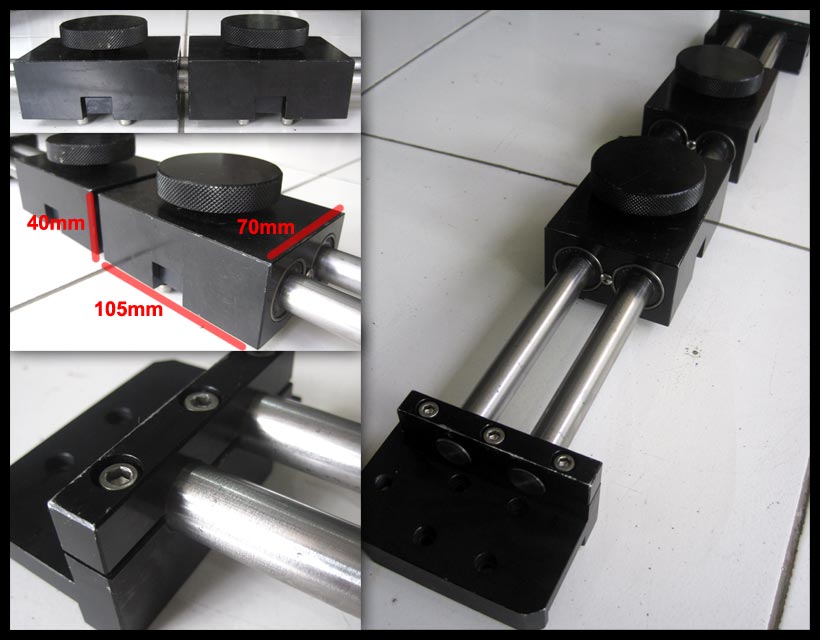 2nd MACHINE: Linear shaft set, double shaft +support, 265mm travel ...