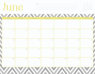 FREEBIES  //  JUNE CALENDARS, Oh So Lovely Blog