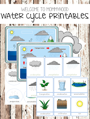 Water cycle printables - Welcome to Mommyhood