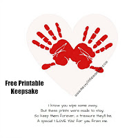 valentines day craft ideas for kids: handprint poem keepsake