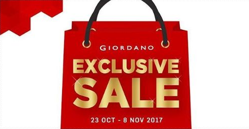 Exlusive Sale menarik dari Giordano