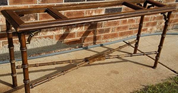 Bamboo store sofa table