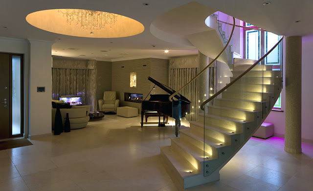 A home with LED light design for added beauty and personality