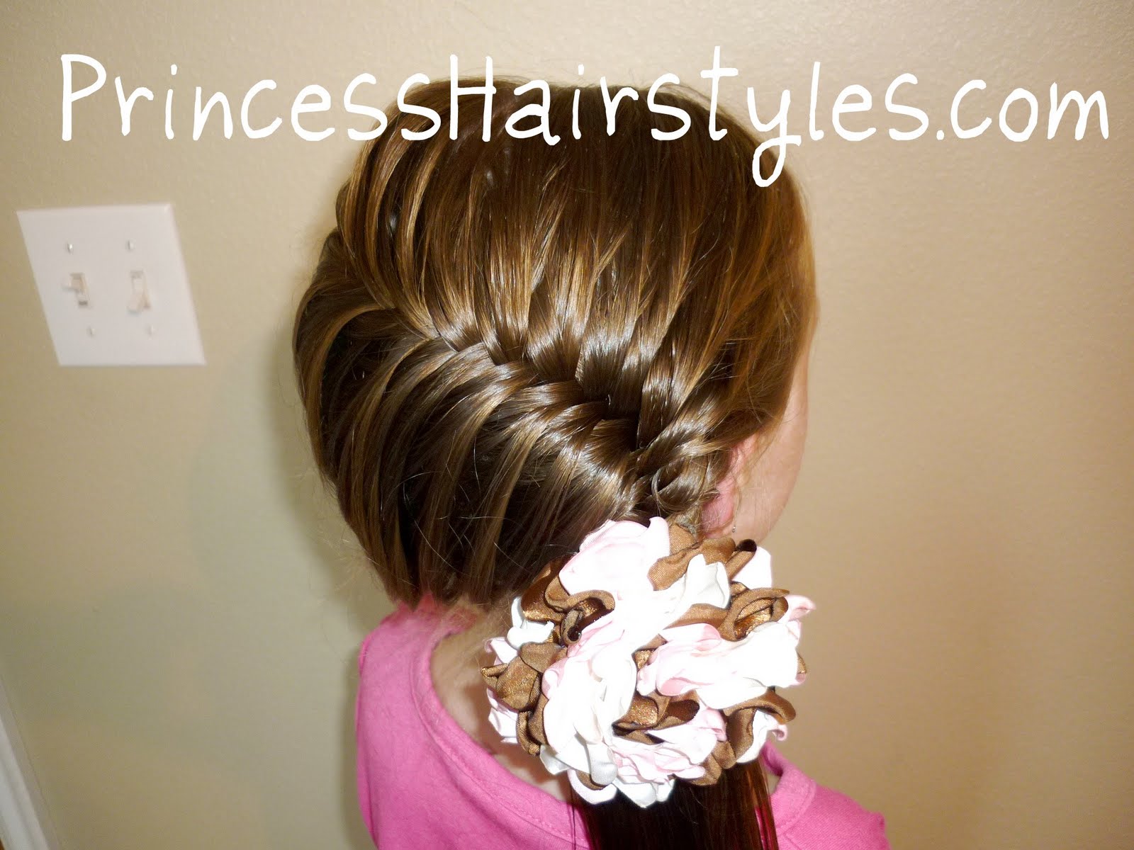 French Fish Braid Hairstyle, Side Swept