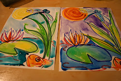 marker watercolor permanent weaving watercolors fun paintings painting markers paper project step resist pink then