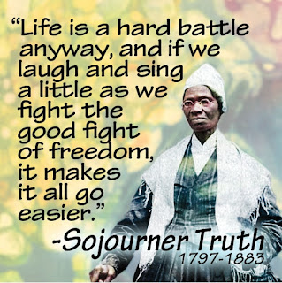 Alguna de las frases de Sojourner Truth, que en los años posteriores a la esclavitud ya consideraba que el mundo era desigual para las mujeres. Mujer_lucha_8M
