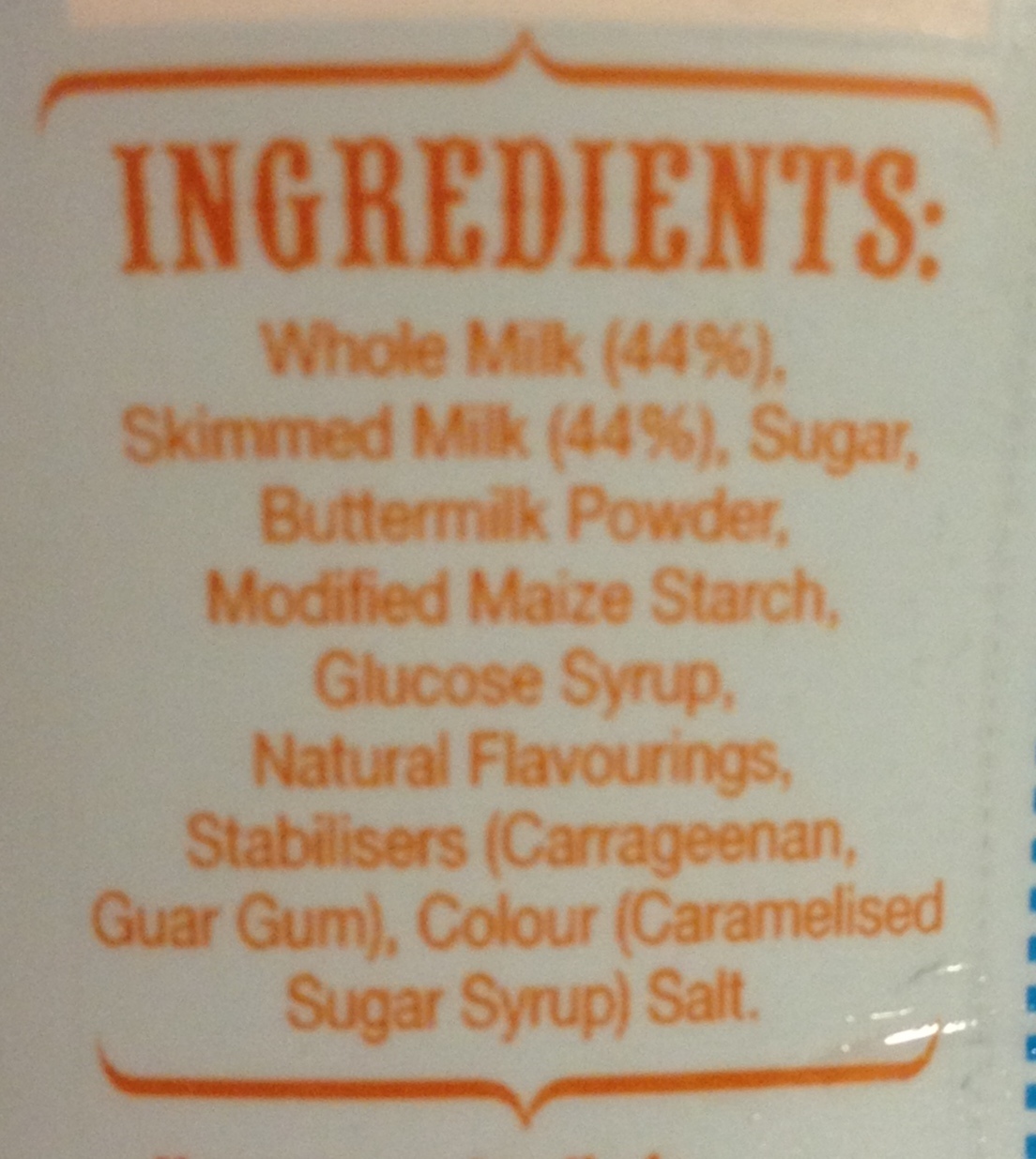 Free From G. Gluten Free Milkshakes