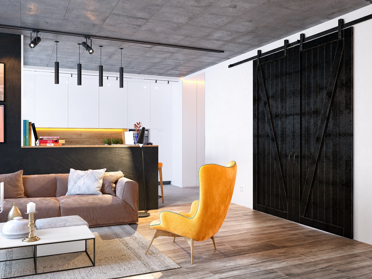 Casinha colorida: Especial Salas de Estar: estilo loft (o Industrial