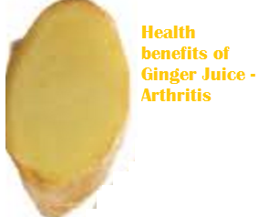 Health benefits of Ginger Juice - Arthritis