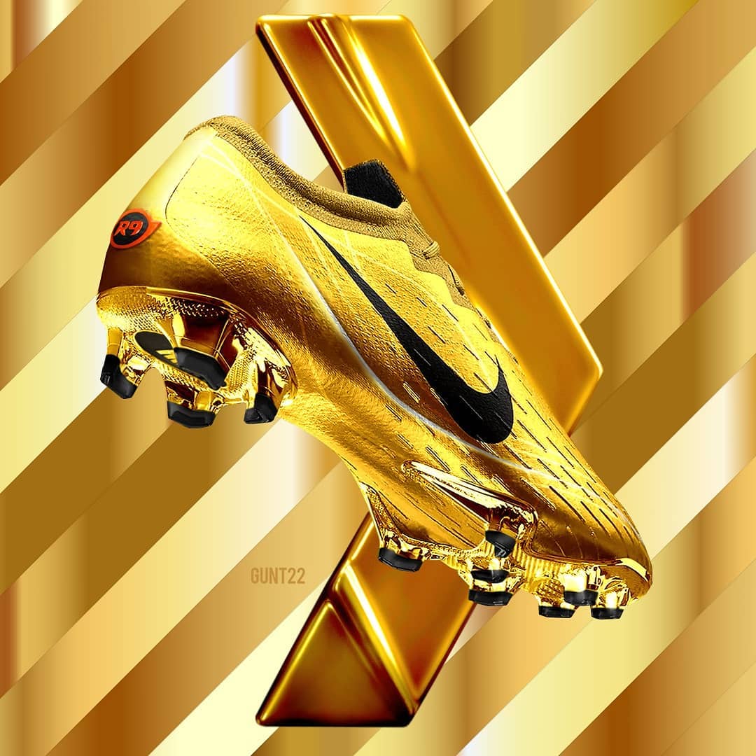 r9 gold boots