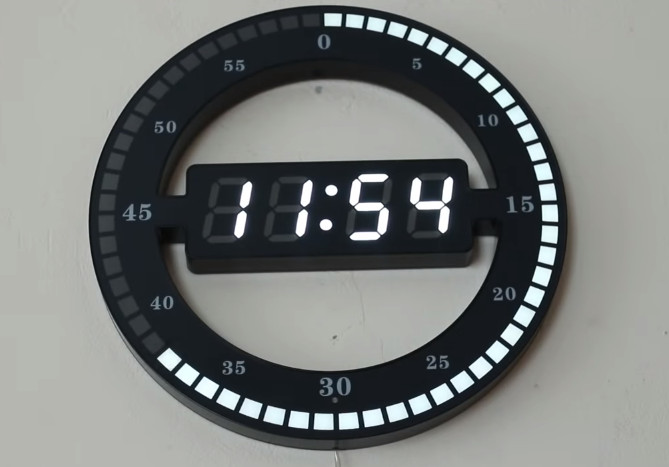 Đồng hồ led treo tường 3D Circle độc đáo