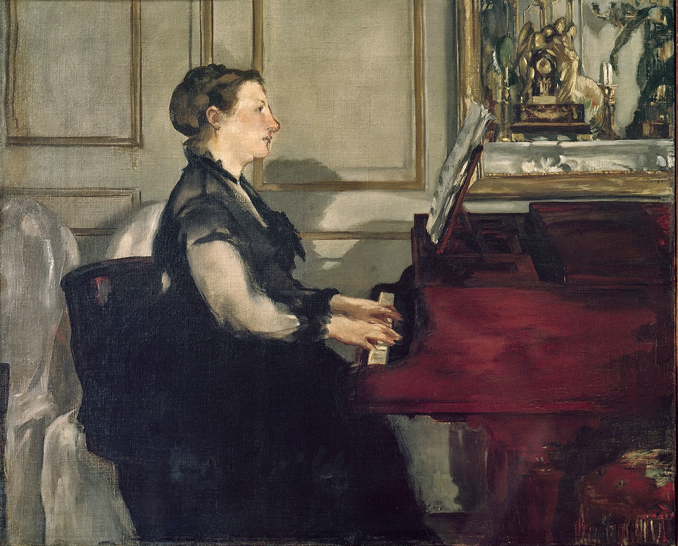 Édouard Manet, Madame Manet al piano (h.1868), Museo d'Orsay, París Édouard Manet, Madame Manet al piano (h.1868), Museo d'Orsay, París