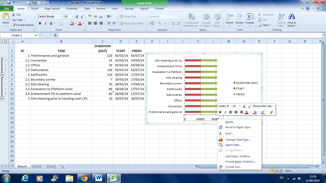 CONSTRUCTION MANAGER: How to Create A Work program with Microsoft Excel ...