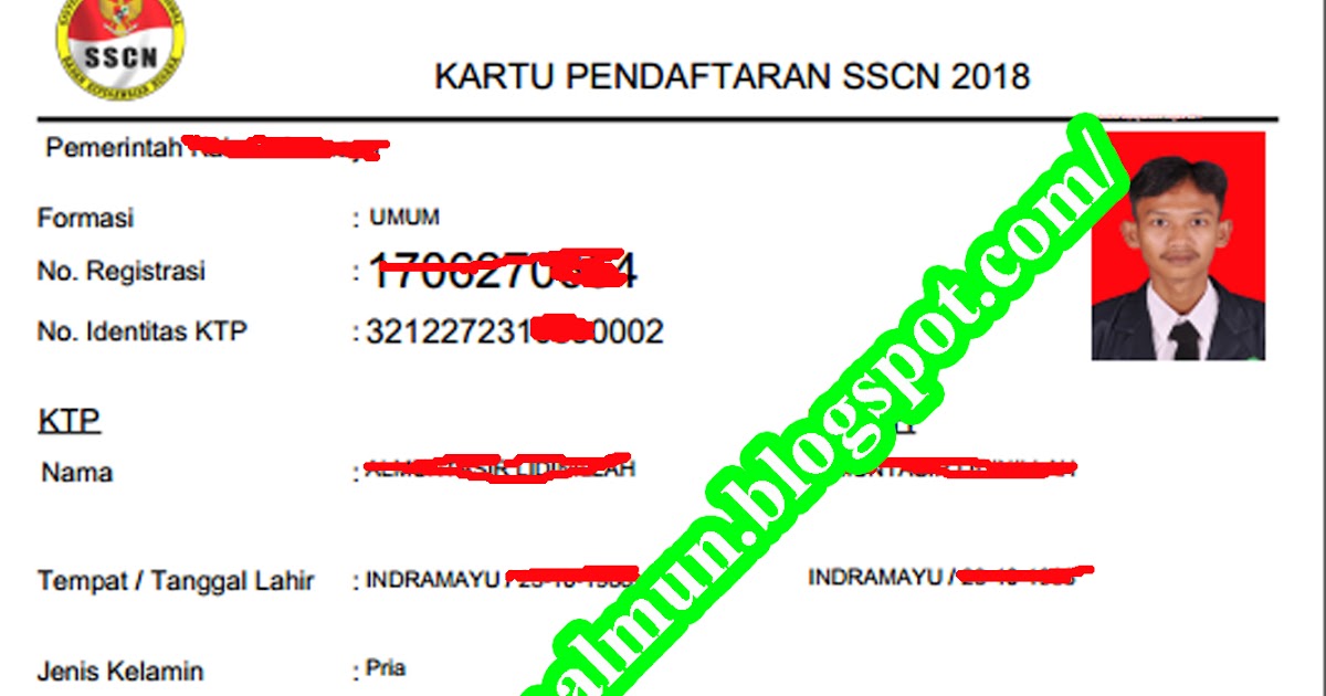 Cara Mengatasi Kartu Tes CPNS 2018 Masih Kosong pada Kartu ...