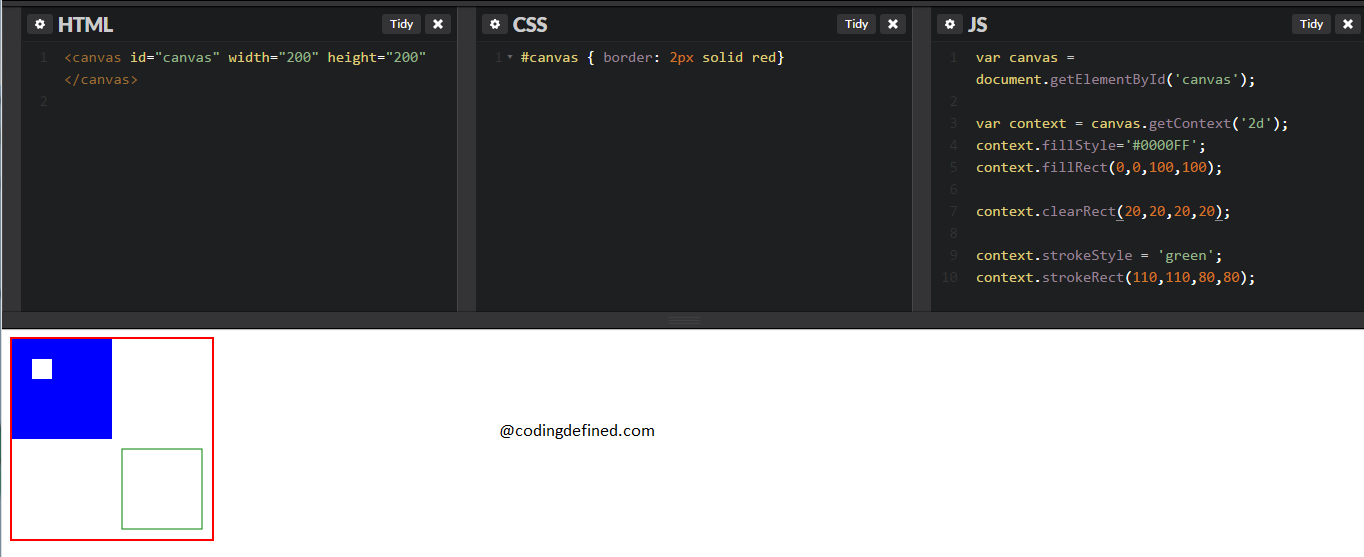Beginning with Canvas element in HTML5 - Coding Defined