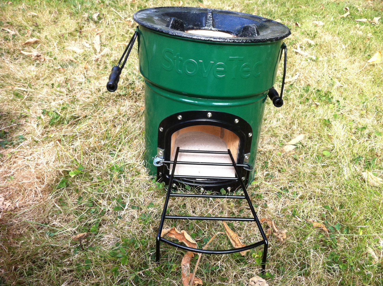 Corner Lot Stovetech biomass cooking stove