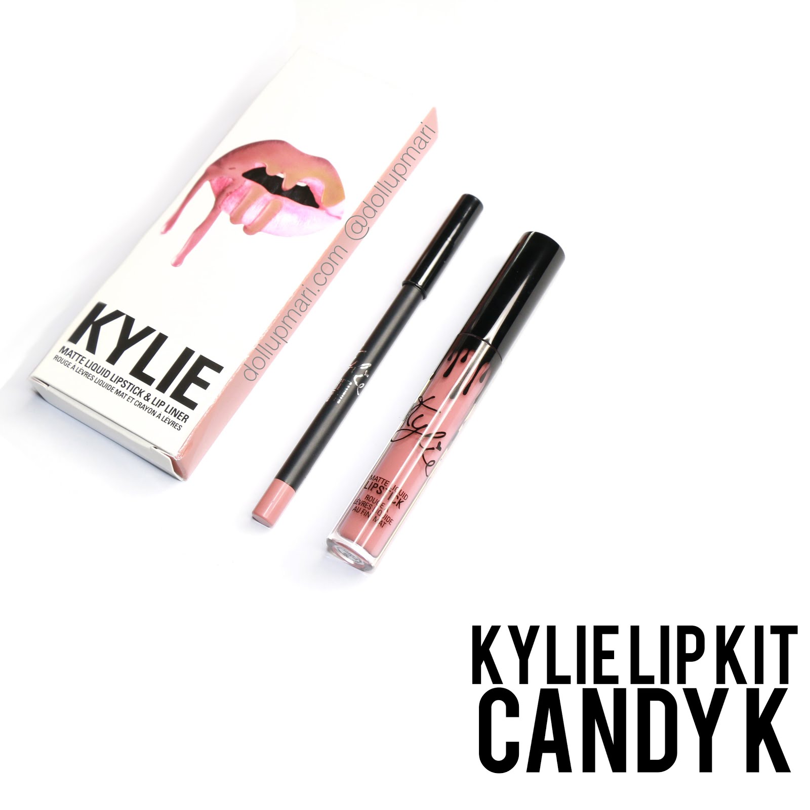 Kylie Lip Kit Candy K Review and Swatches Doll Up Mari