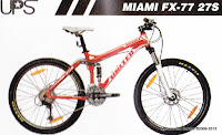 Sepeda Gunung United Miami XC77 27 Speed Hydraulic Disc Brake - XC Full Suspension Series
