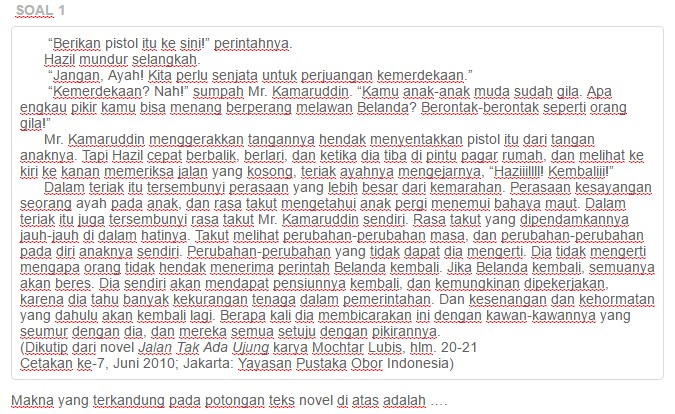 Soal Tentang Menginterpretasikan Makna Teks - Ruang Jawaban Soal