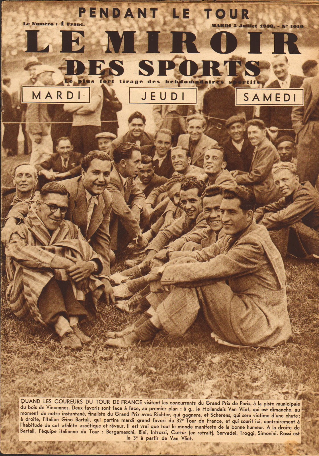 Cycling Passions 32nd Tour de France 1938