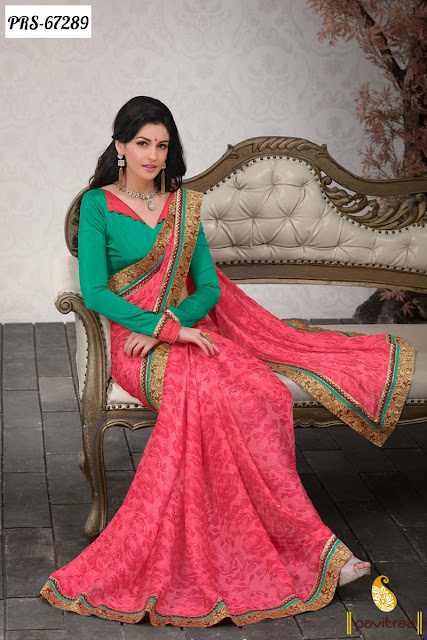 Wedding Wear Pink Color Satin Designer Sarees And Salwar Suits Online Shopping In Mumbai With Price
