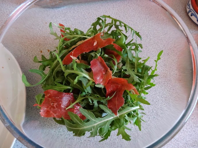 Sentimental in Berlin Blog Pear, Rocket, Blue cheese and Parma ham