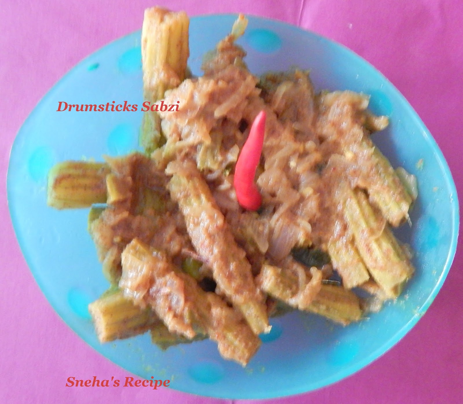 Drumsticks Sabzi Sneha's Recipe
