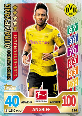 Sticker 264 TOPPS Bundesliga 2016/2017 Diego Demme