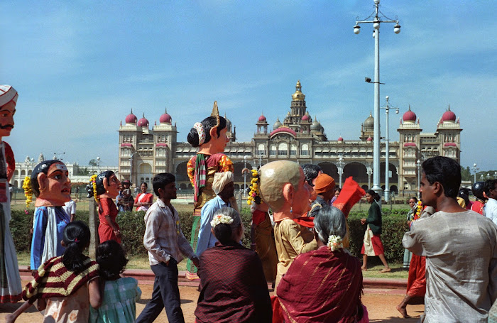 Mysore, Mysuru, Kannada Rajavastava festival, palais du Maharaja, © L. Gigout, 1990