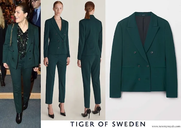 Crown Princess Victoria wore Tiger of Sweden Molena suit