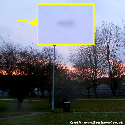 UFO Photographed Over Huntingdon 11-7-14
