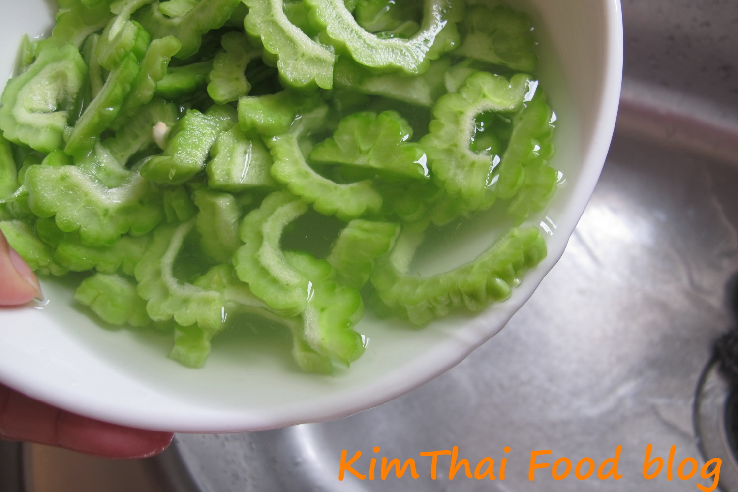 Kim Thai Food Blog Stir Fried Bitter Cucumber with Eggs