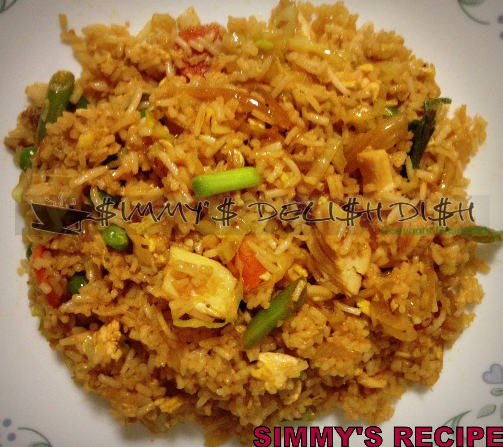 INDO-CHINESE EGG CHICKEN FRIED RICE