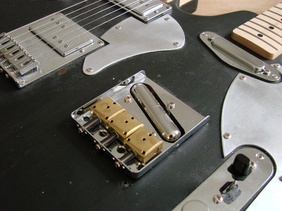 gUitarREN Sitar bridge and pickguard polishing