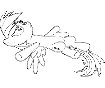 #11 Rainbow Dash Coloring Page