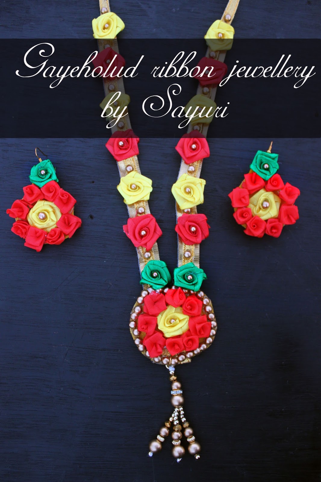 Gaye Holud ribbon jewellery