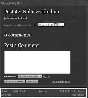 change blog pager to post title on blogger