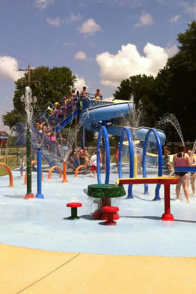 { all six of us } { Fun at the Spray Park }