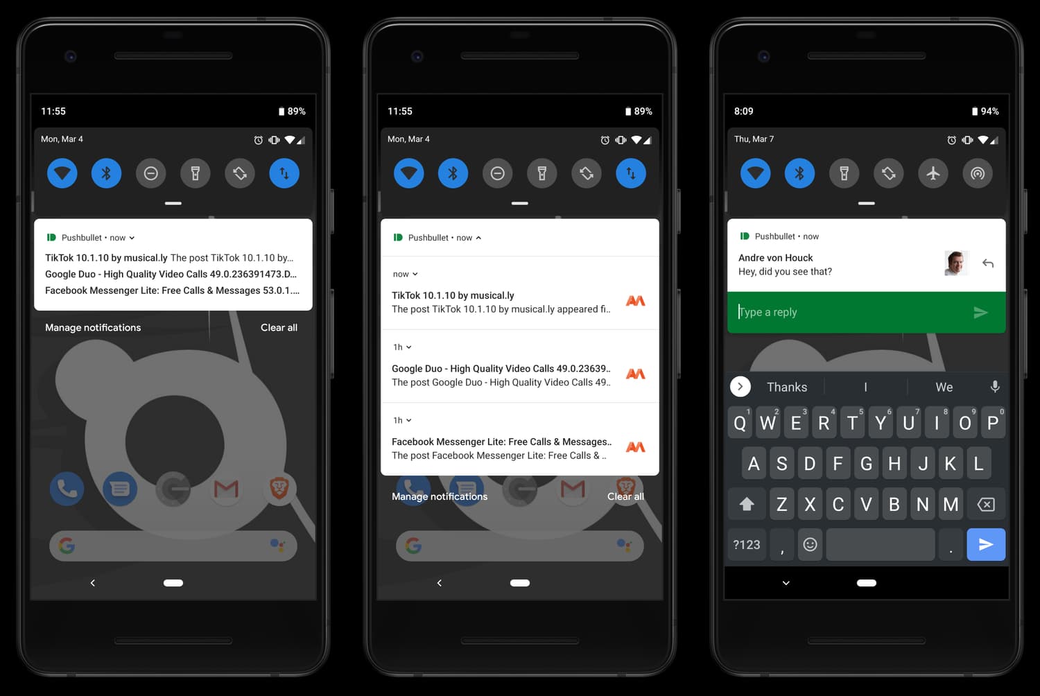 pushbullet android pushbullet android