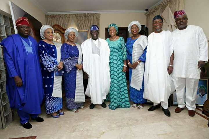  Tinubu Celebrates 65th Birthday With Wife, Others. See His JAGABAN Customized Cake3
