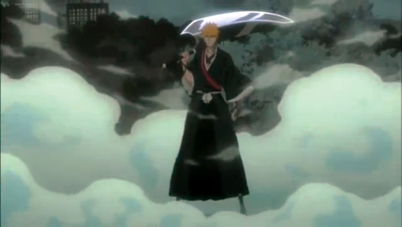 Ichigo after Rukia stab him with the sword made by Urahara in which ...