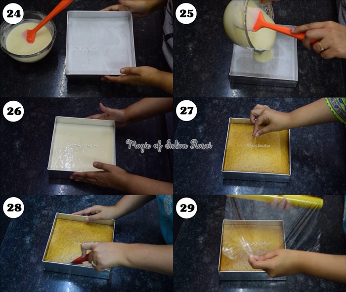 Lamington Cake (Eggless) Recipe - लैमिंगटन केक (एग्ग्लेस) रेसिपी - Priya R - Magic of Indian Rasoi