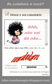 Não gosto...