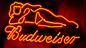 Live Nudes Budweiser Neon Sign - US$119 including shipping fee worlwide