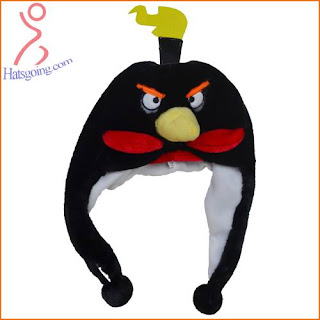 Black Space Angry Birds Hats