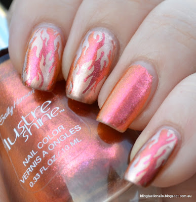 Sally Hansen Lava Shine with Flame Stamping