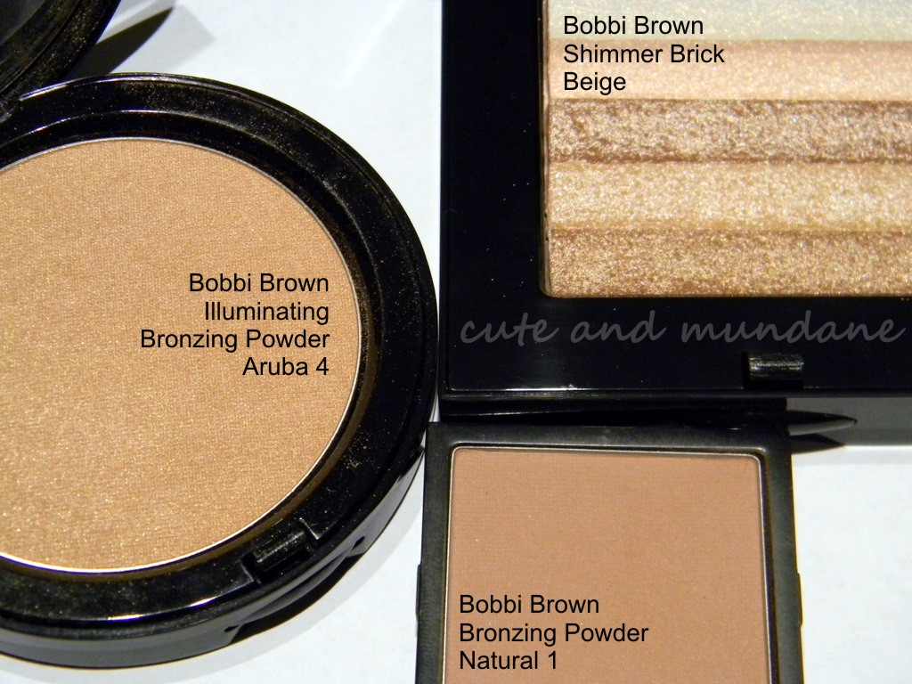 Cute and illuminating bronzer, and shimmerbrick