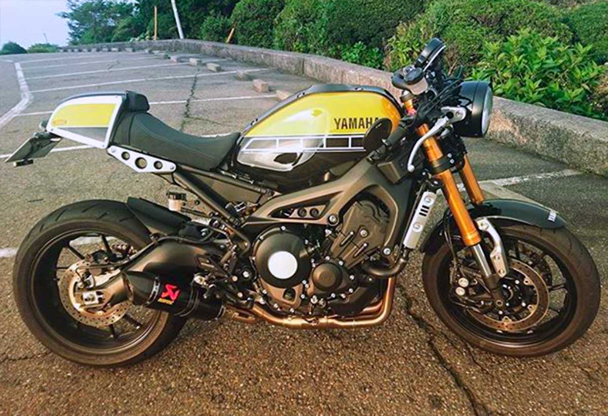 Yamaha XSR900 Akrapovic Carbon Exhaust Yamaha Old Bikes List