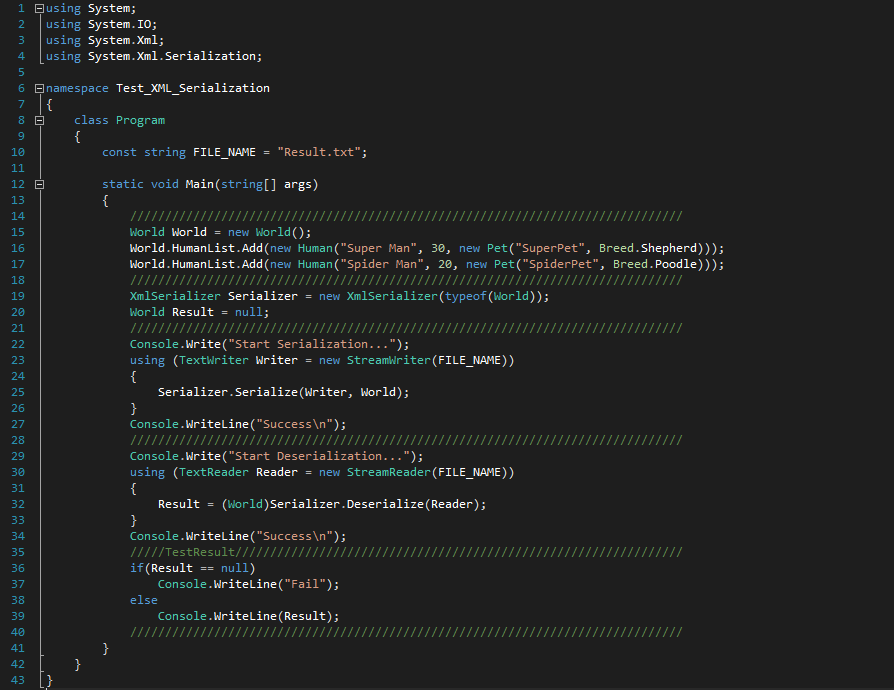CodeGenerater [C] Xml Serialization Example ( Directly Write and Read